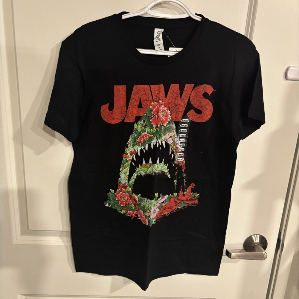Black JAWS Graphic T-Shirt